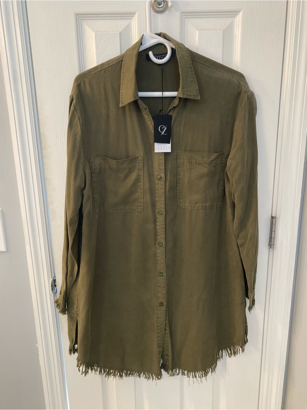 Olive Green Collection by Cezele Shirt Dress - NWT